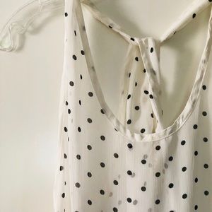 Sheer Polka Dot Top